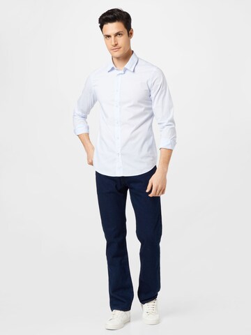 SCOTCH & SODA Slim Fit Skjorte i blå