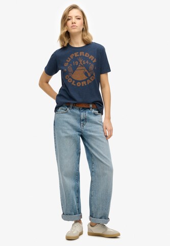 T-shirt 'Lo-Fi' Superdry en bleu