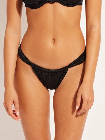 CALZEDONIA Bikini Bottoms in Black: front