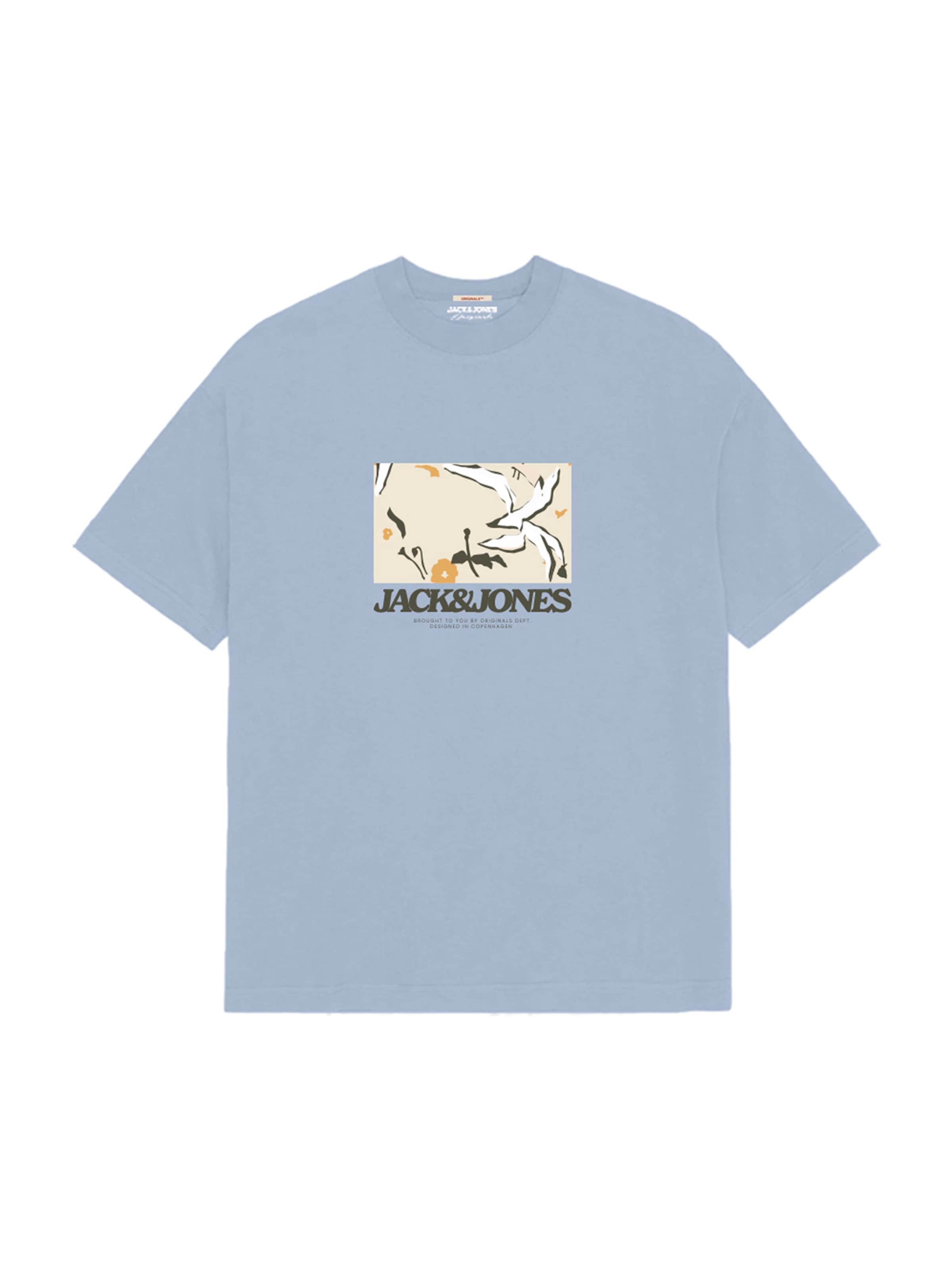 Jack & Jones Junior Tričko – modrá: přední strana