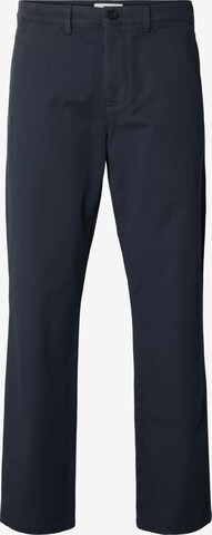 SELECTED Lærredsbukser i blå: forside