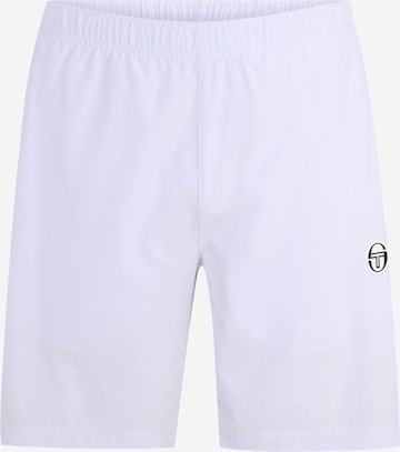 Sergio Tacchini Workout Pants in White: front