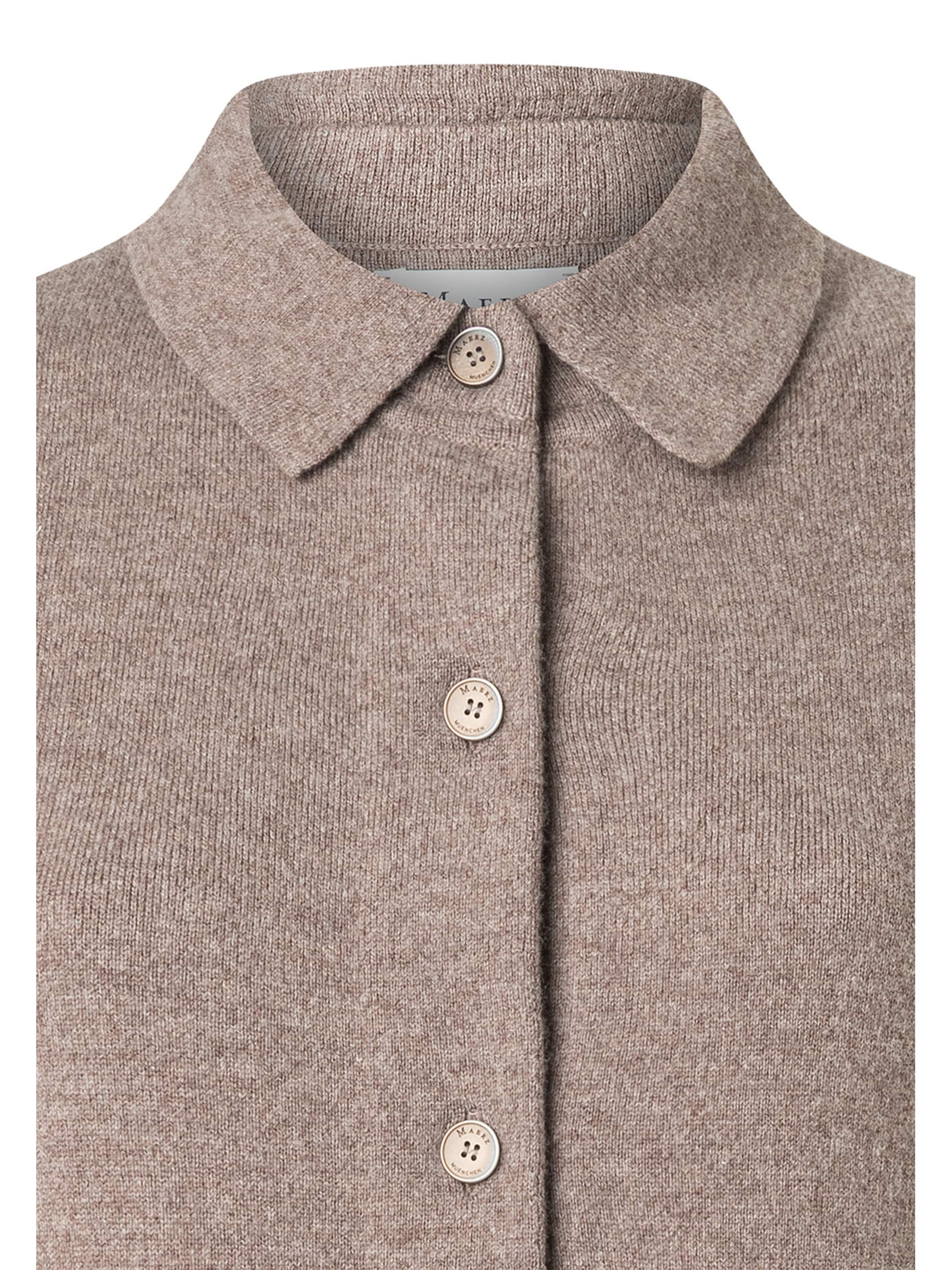 MAERZ Muenchen Knit cardigan 'Geelong' in Brown: front