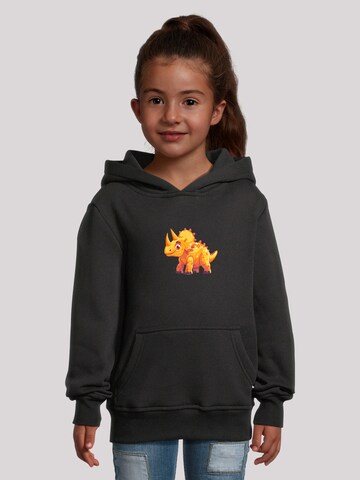 Sweat 'Süßer Triceratops Dinosaurier' F4NT4STIC en noir : devant
