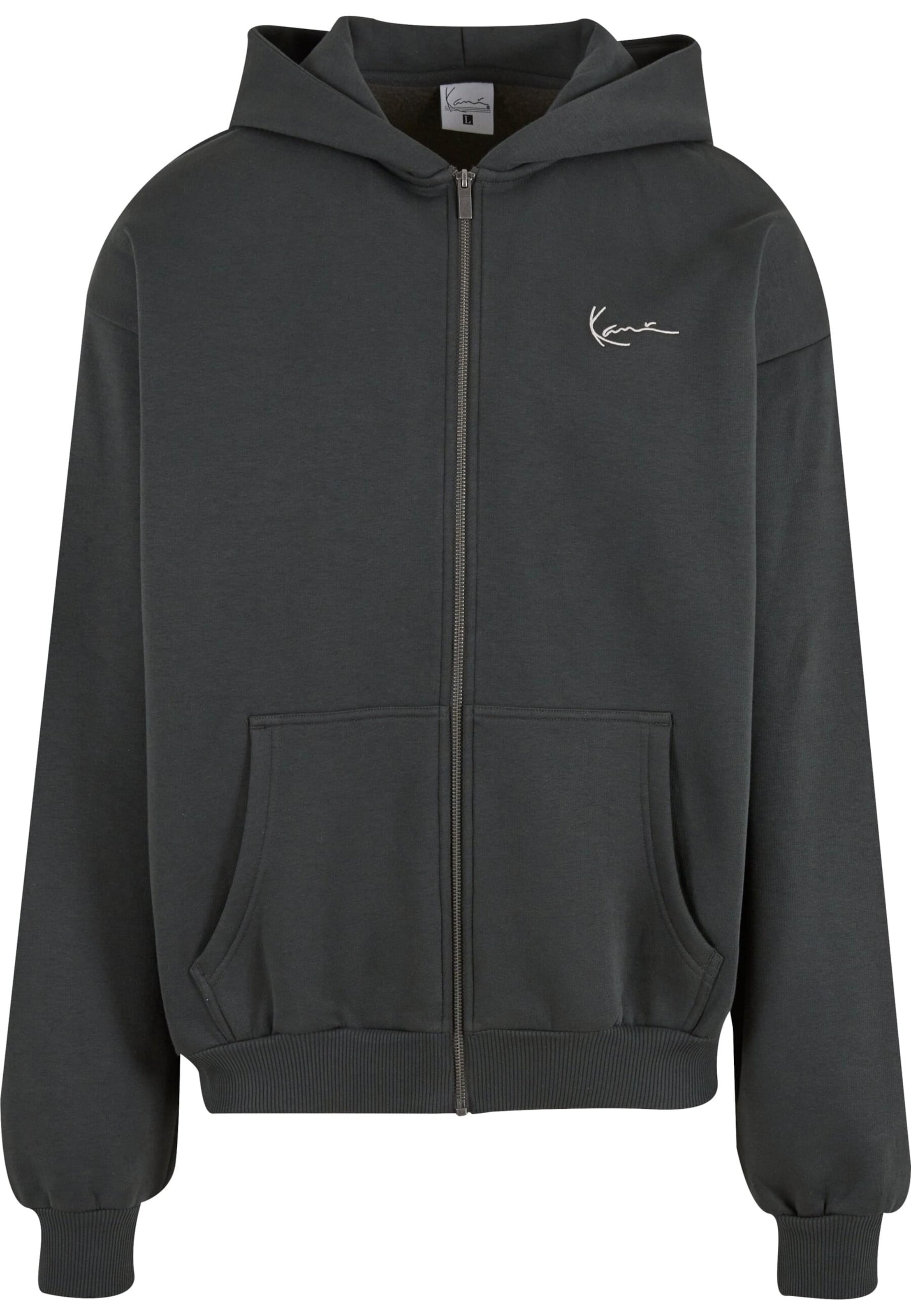 Karl Kani Sweat jacket in Black: front