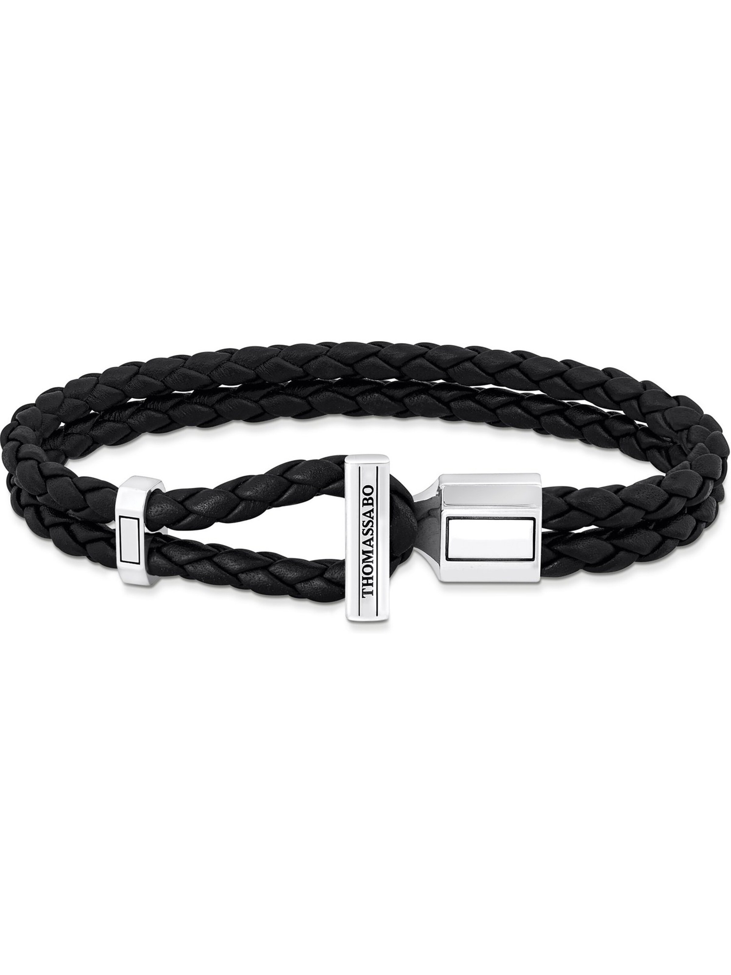 Thomas Sabo Armband in Schwarz: Vorderseite