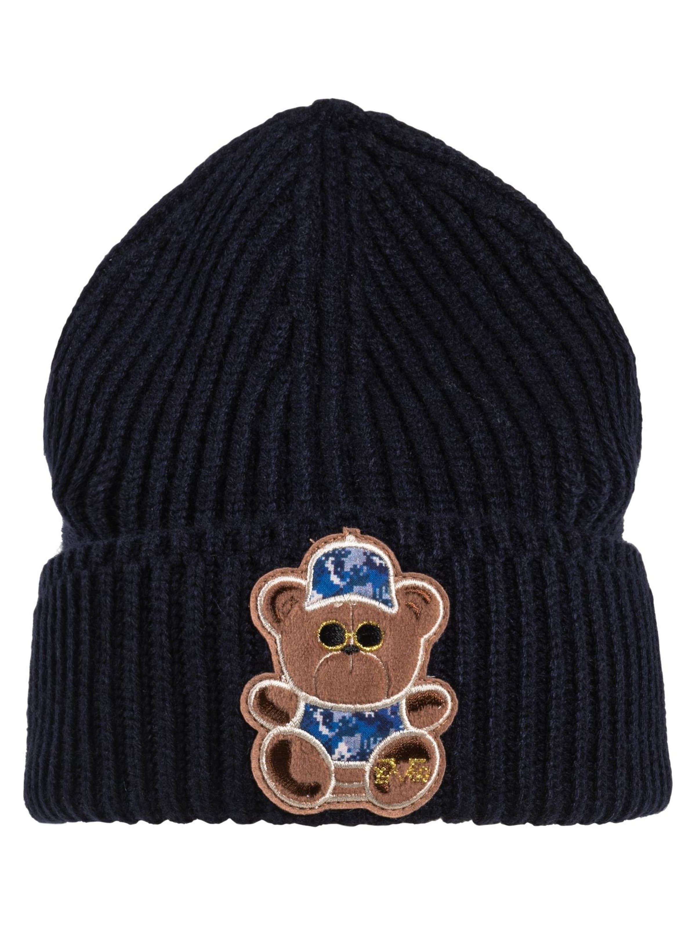 19V69 ITALIA Beanie in Blue: front