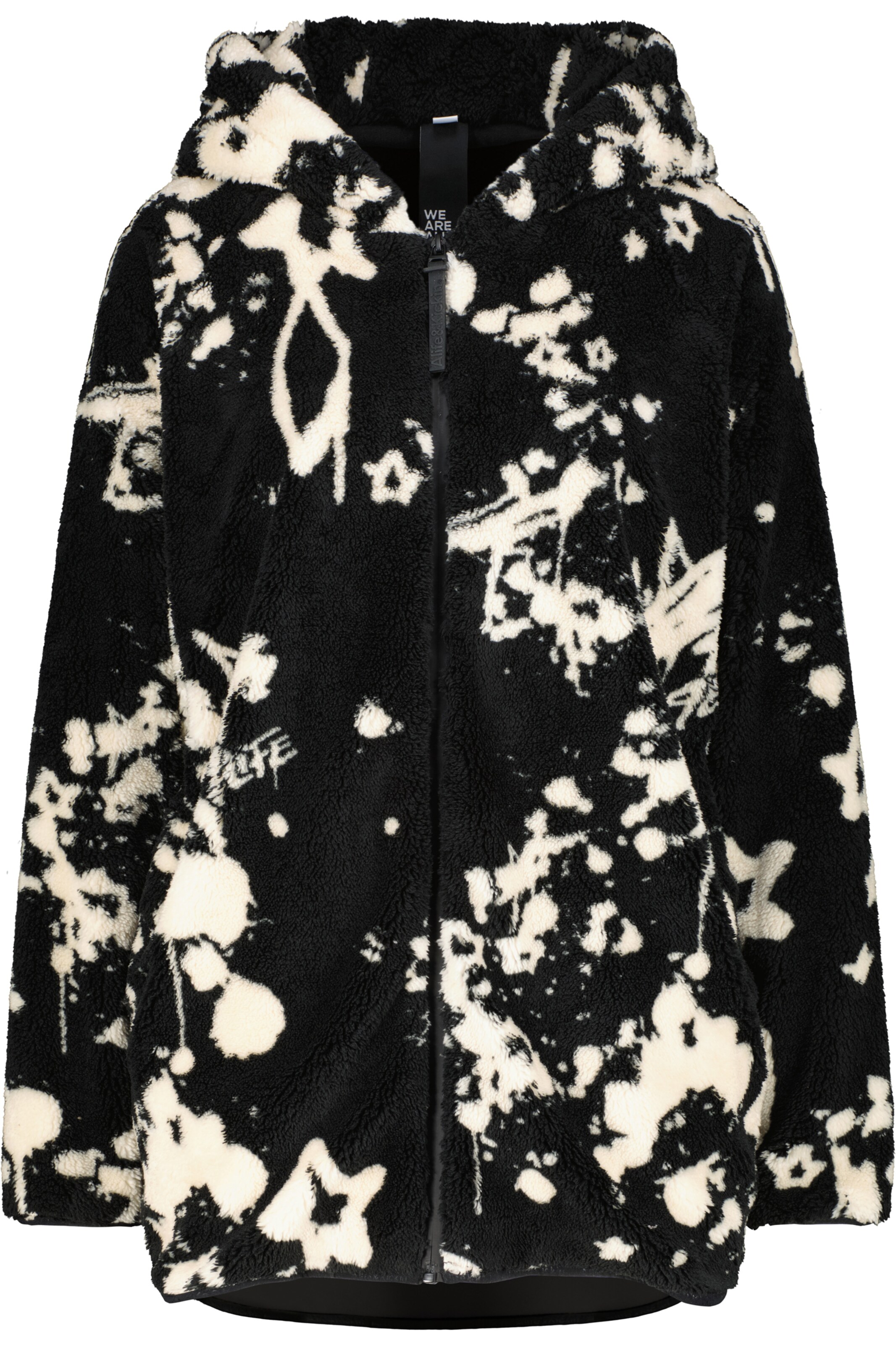 alife & kickin Флисовая куртка 'JacquelineAK T' в Черный: спереди