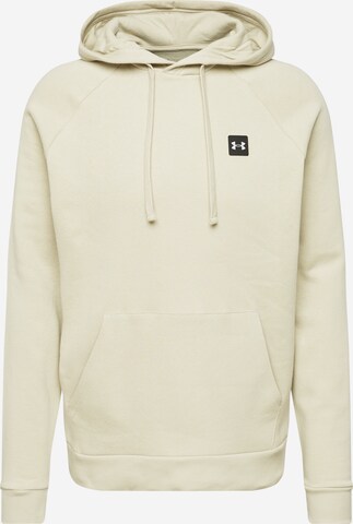 UNDER ARMOUR Sports sweatshirt in Beige: front