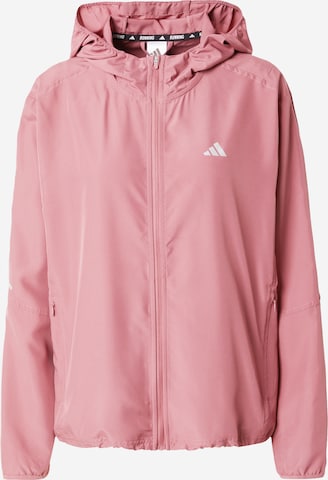 ADIDAS PERFORMANCE Athletic Jacket 'RUN IT' in Pink: front