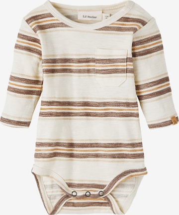 Barboteuse / body 'Dodo' Lil ' Atelier Kids en beige : devant