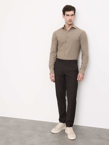 Marks & Spencer Regular fit Overhemd in Beige: voorkant