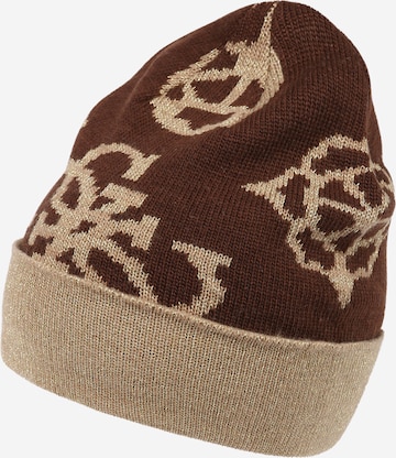 GUESS Beanie in Brown: front