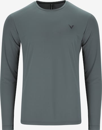 Virtus Langarmshirt 'Roger V3' in Grau: Vorderseite
