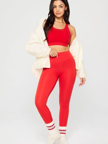 Fabletics Bustier BH 'PRINCIPAL HIGH IMPACT SPORTS BRA' in Rot