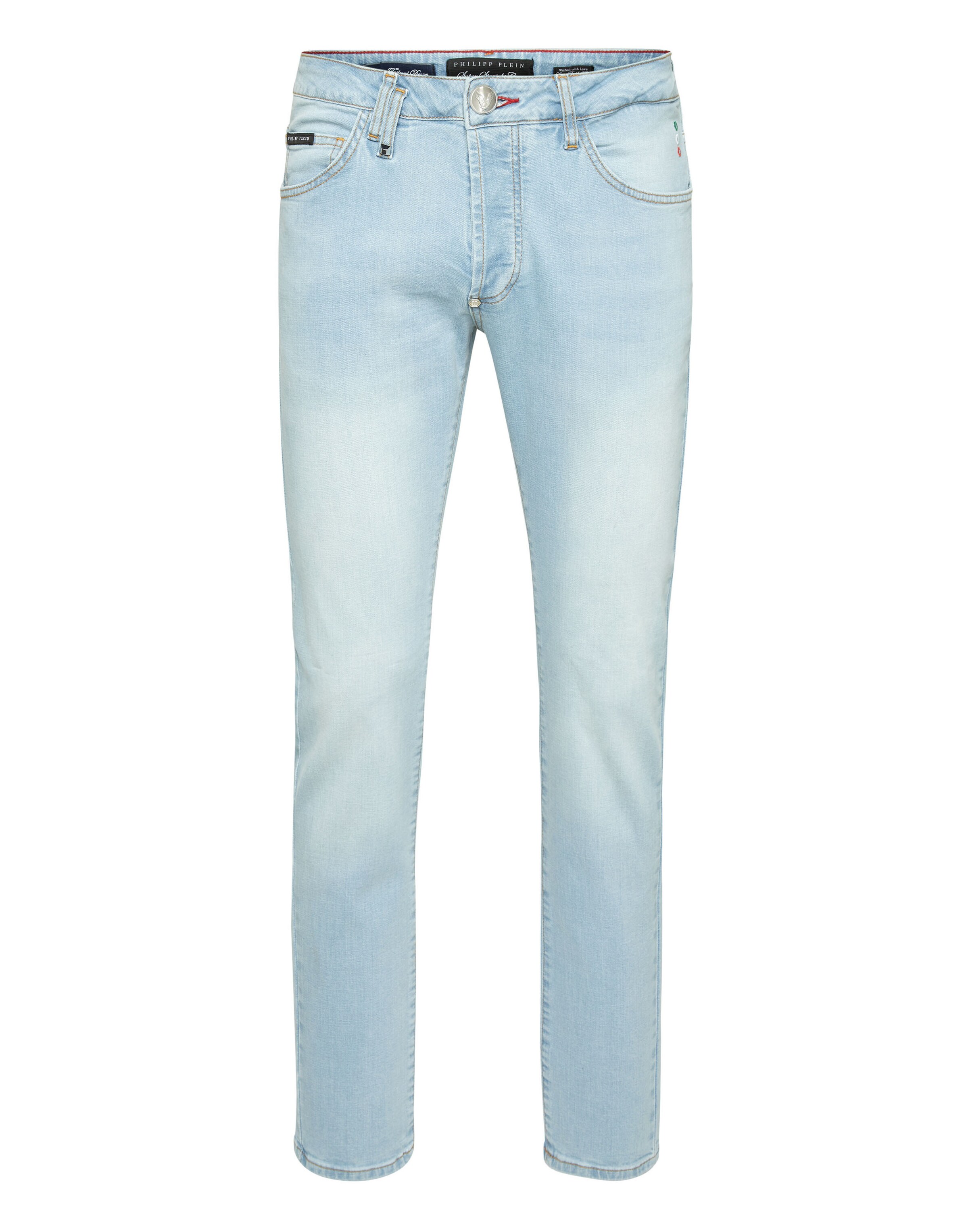Philipp Plein - regular Vaquero en azul: frente
