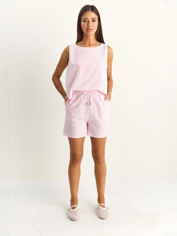 Bianco Lucci Hausanzug 'Zweiteiliges Set'‌‌‌‌‌‌‌‌‌‌ in Pink