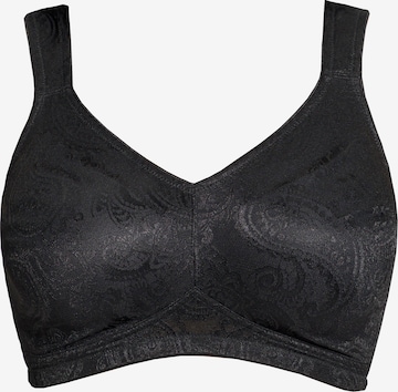 Ulla Popken T-shirt Bra in Black: front