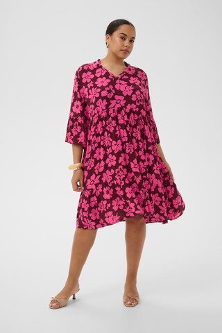 KAFFE CURVE - Vestido 'KCIsma Ami' em vermelho