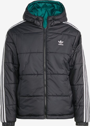 ADIDAS ORIGINALS - Chaqueta de entretiempo en negro: frente