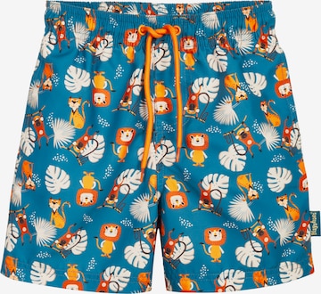 PLAYSHOES Uimashortsit 'Dschungel' värissä vihreä: etupuoli