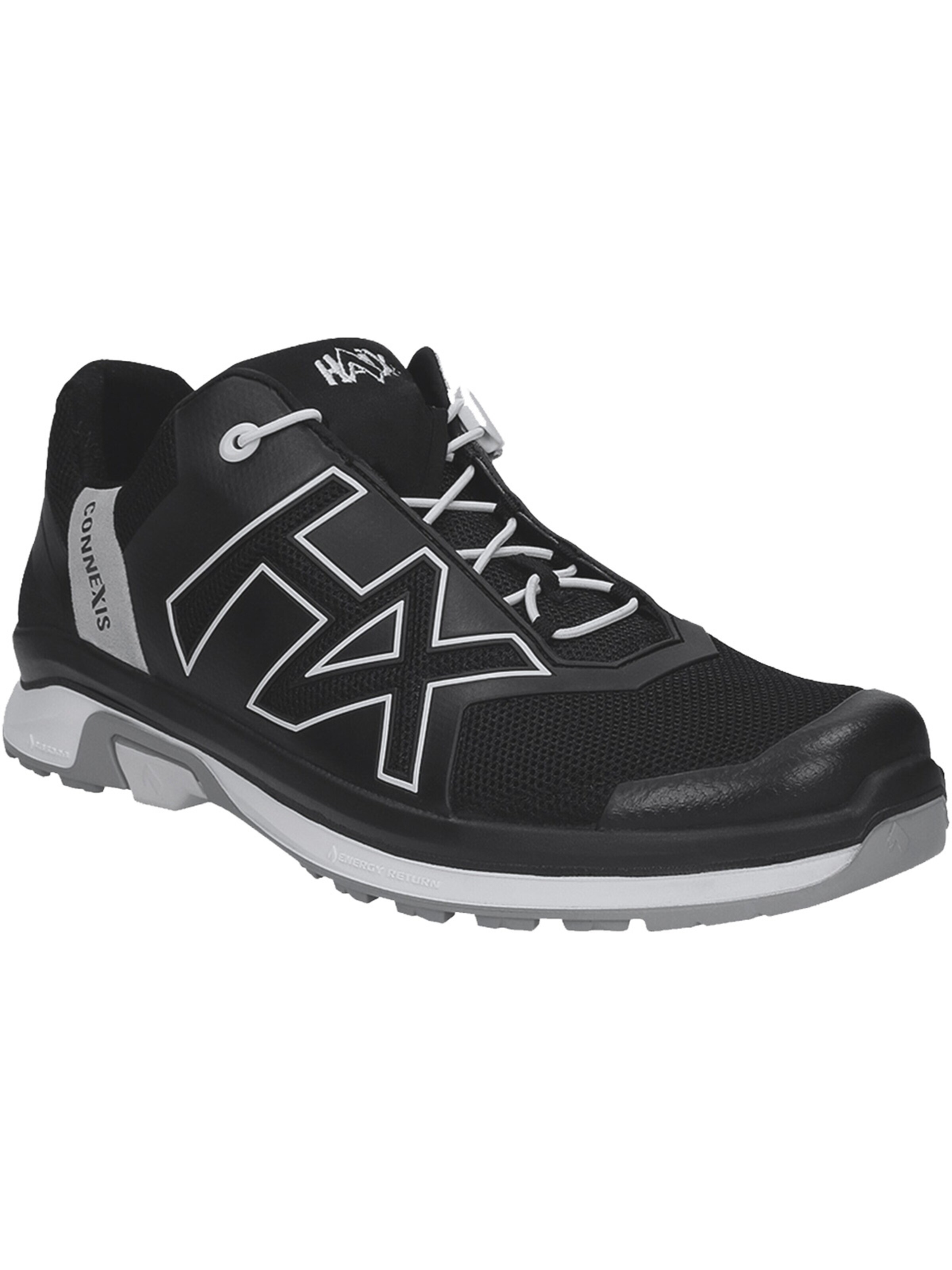Haix Flats 'Freizeitschuh CONNEXIS Air low in schwarz/silber' in Black: front