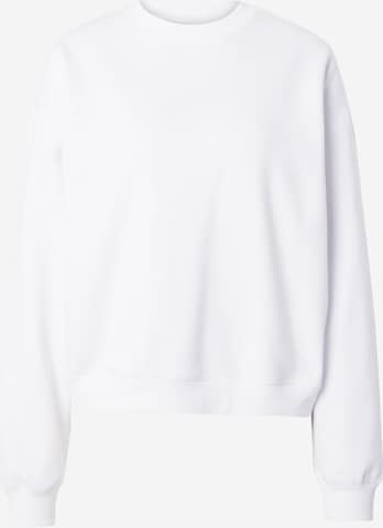 WEEKDAY Μπλούζα φούτερ 'Essence Standard' σε λευκό: μπροστά