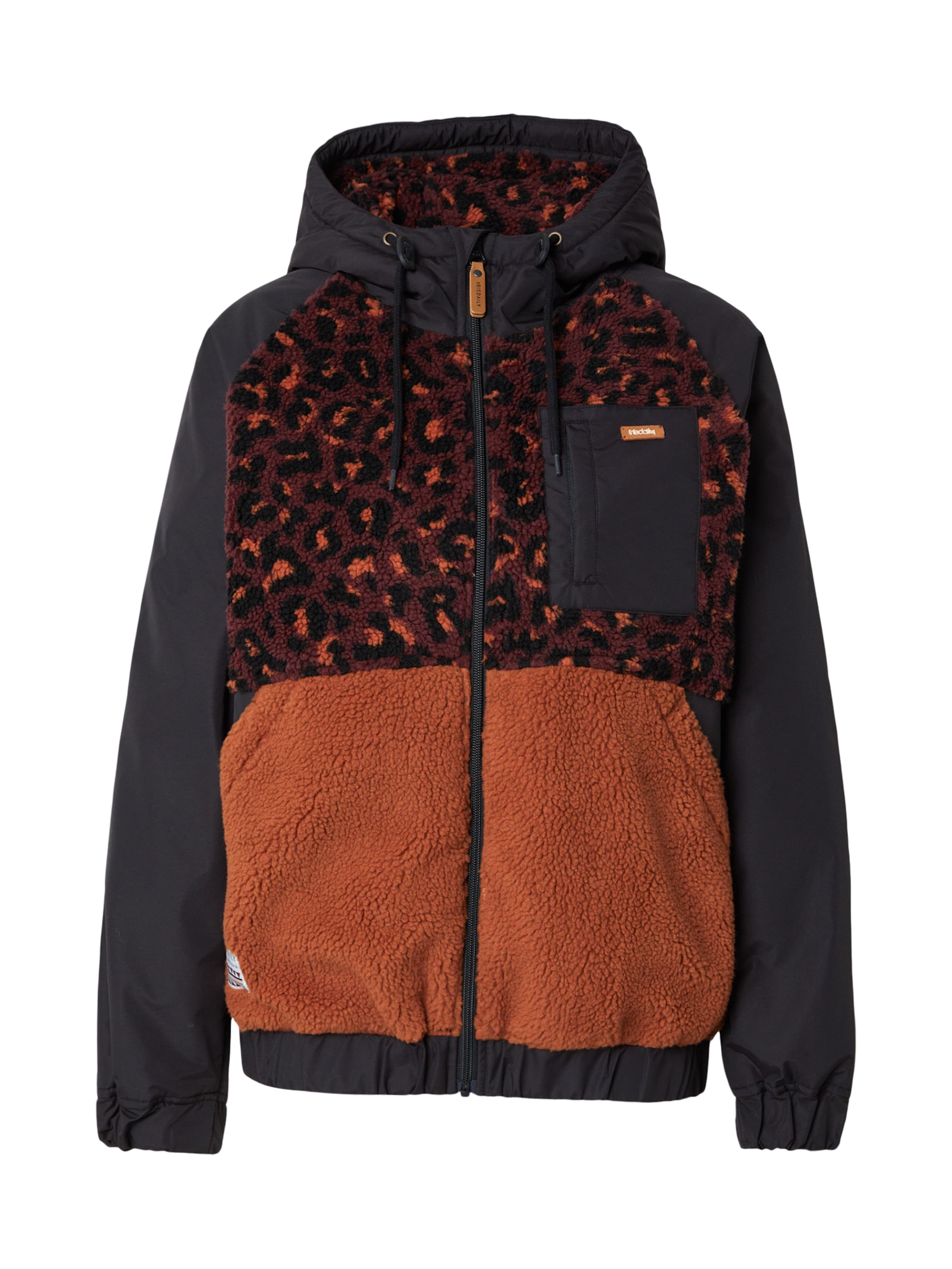 Iriedaily - Chaqueta de entretiempo 'Arctikmix 2.0' en negro: frente