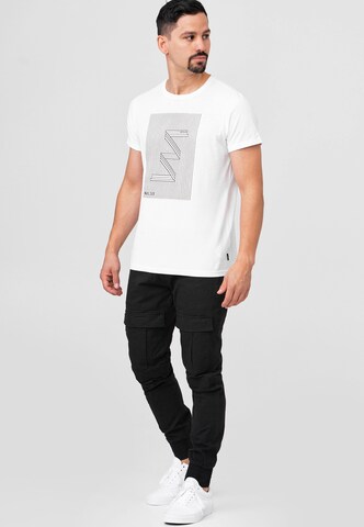 INDICODE JEANS Regular Cargobroek 'Dennis' in Zwart