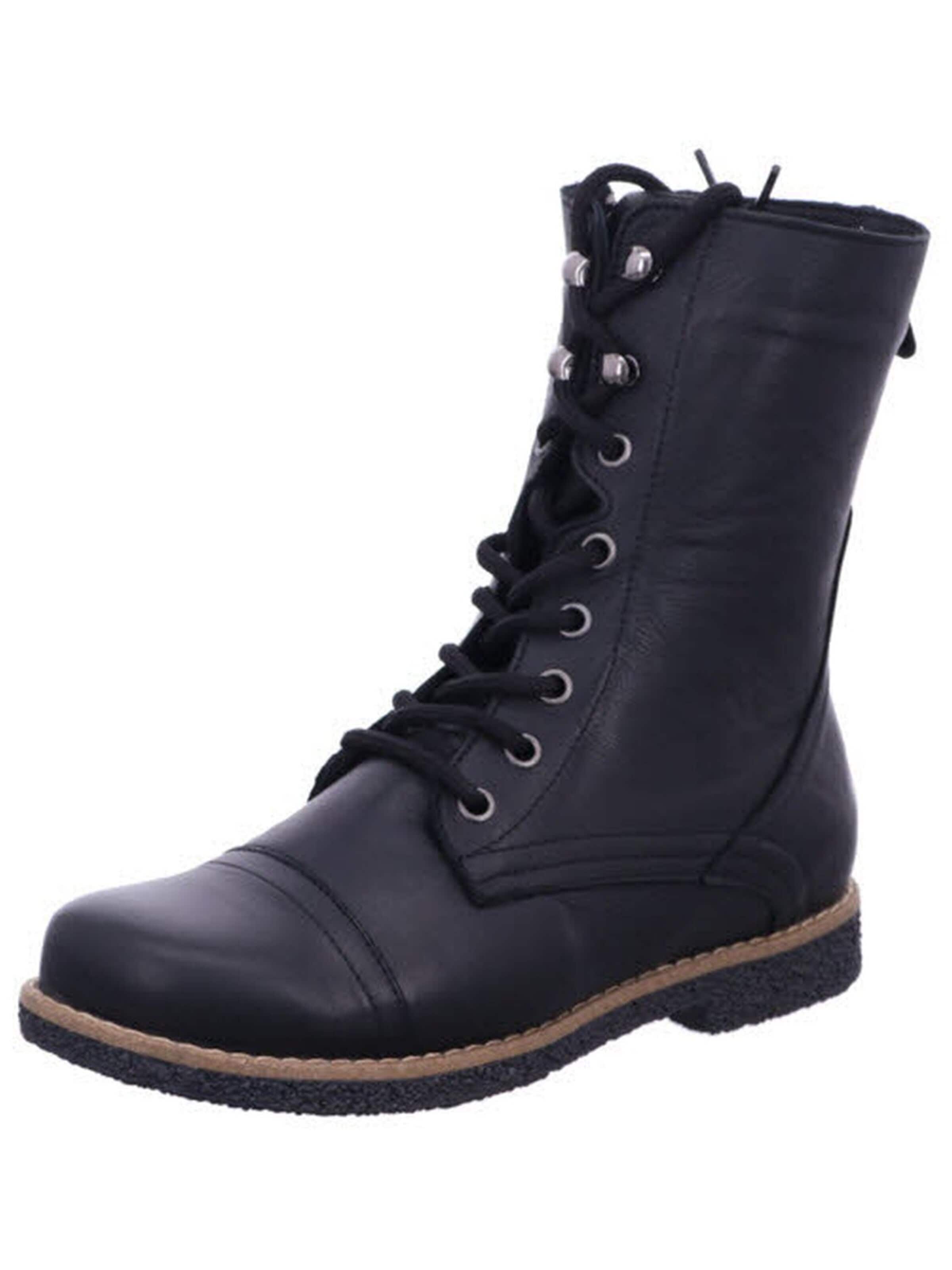 ANDREA CONTI - Botas con cordones 'Schnürstiefelette Damen 0348894 002 Echtleder in schwarz' en negro: frente
