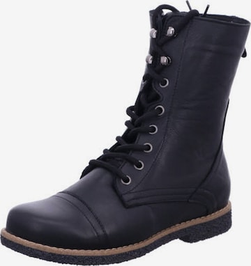 ANDREA CONTI Veterlaarzen 'Schnürstiefelette Damen 0348894 002 Echtleder in schwarz' in Zwart: voorkant