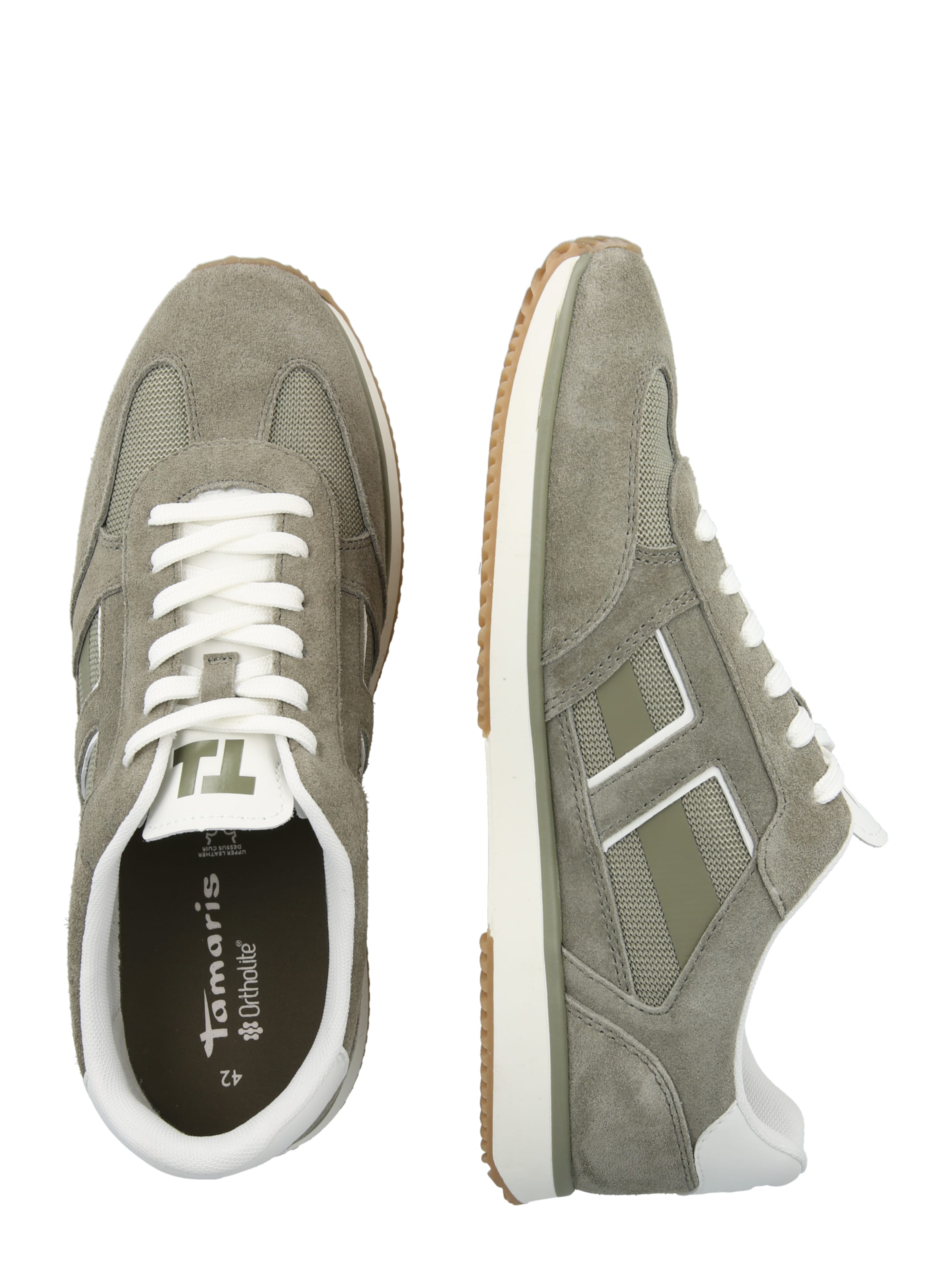 Baskets basses Tamaris en vert