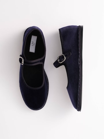 The Set Ballerina met riempjes 'Premium' in Blauw