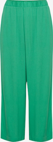 ICHI Wide leg Pants 'IHMARRAKECH' in Green: front