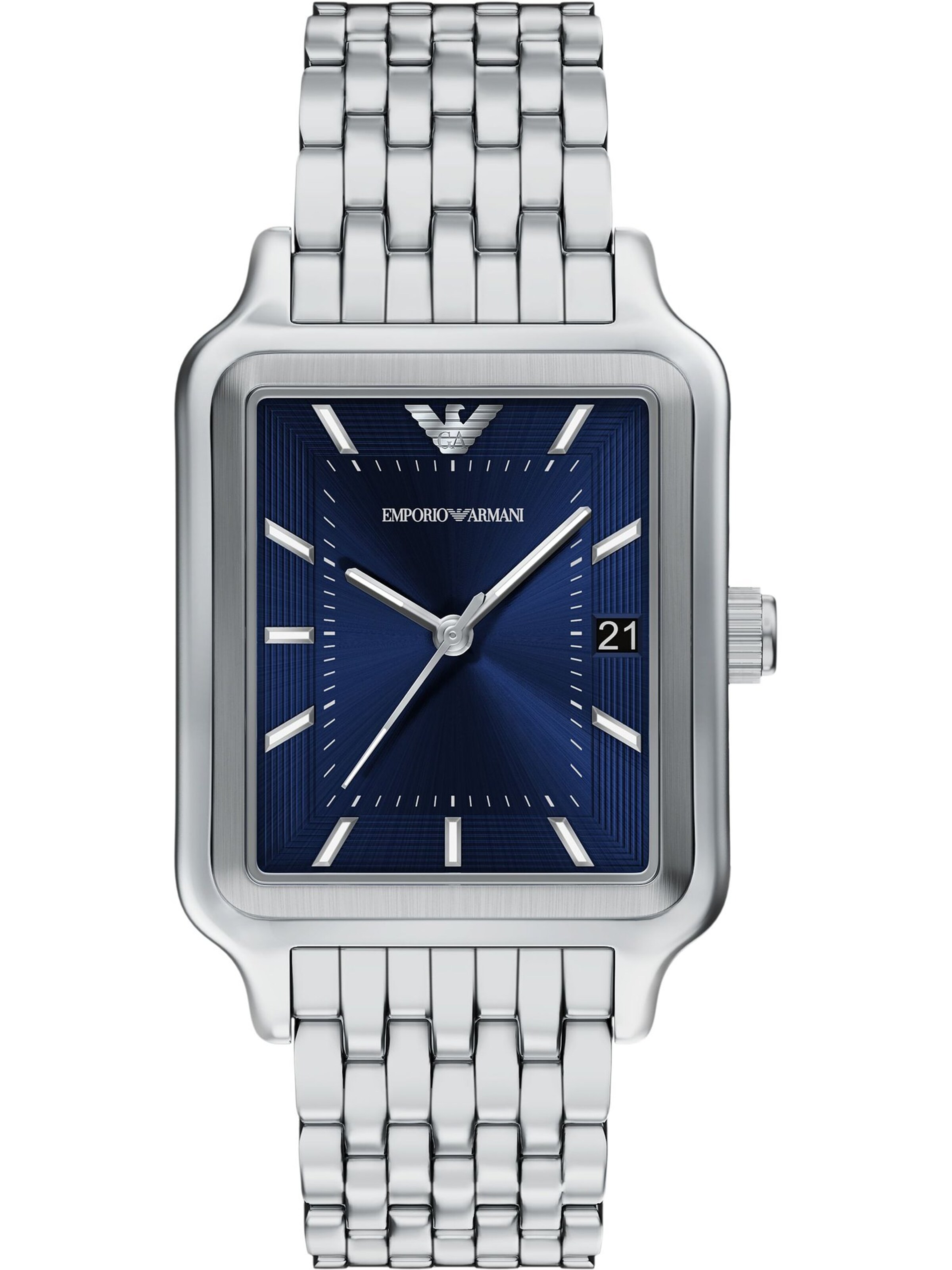 Emporio Armani Analoguhr in Blau: Vorderseite