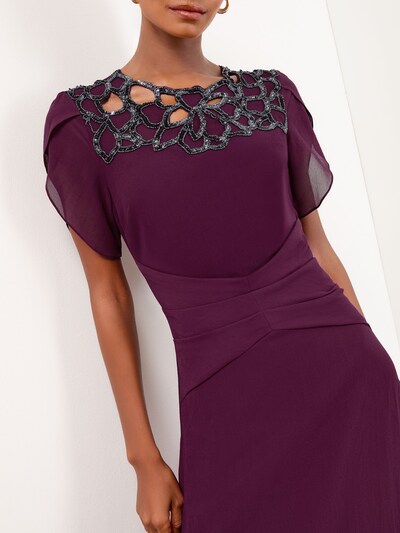 Lipsy Robe en bourgogne / argent, Vue avec produit