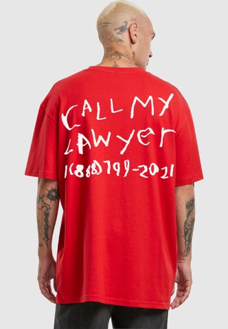 MARKET T-Shirt 'Lawyers Phone' in Rot: Vorderseite