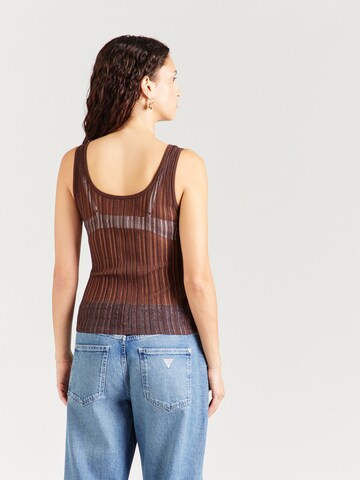 GUESS - Top de punto 'AUDREY' en marrón
