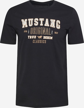 MUSTANG T-Shirt in Schwarz: predná strana