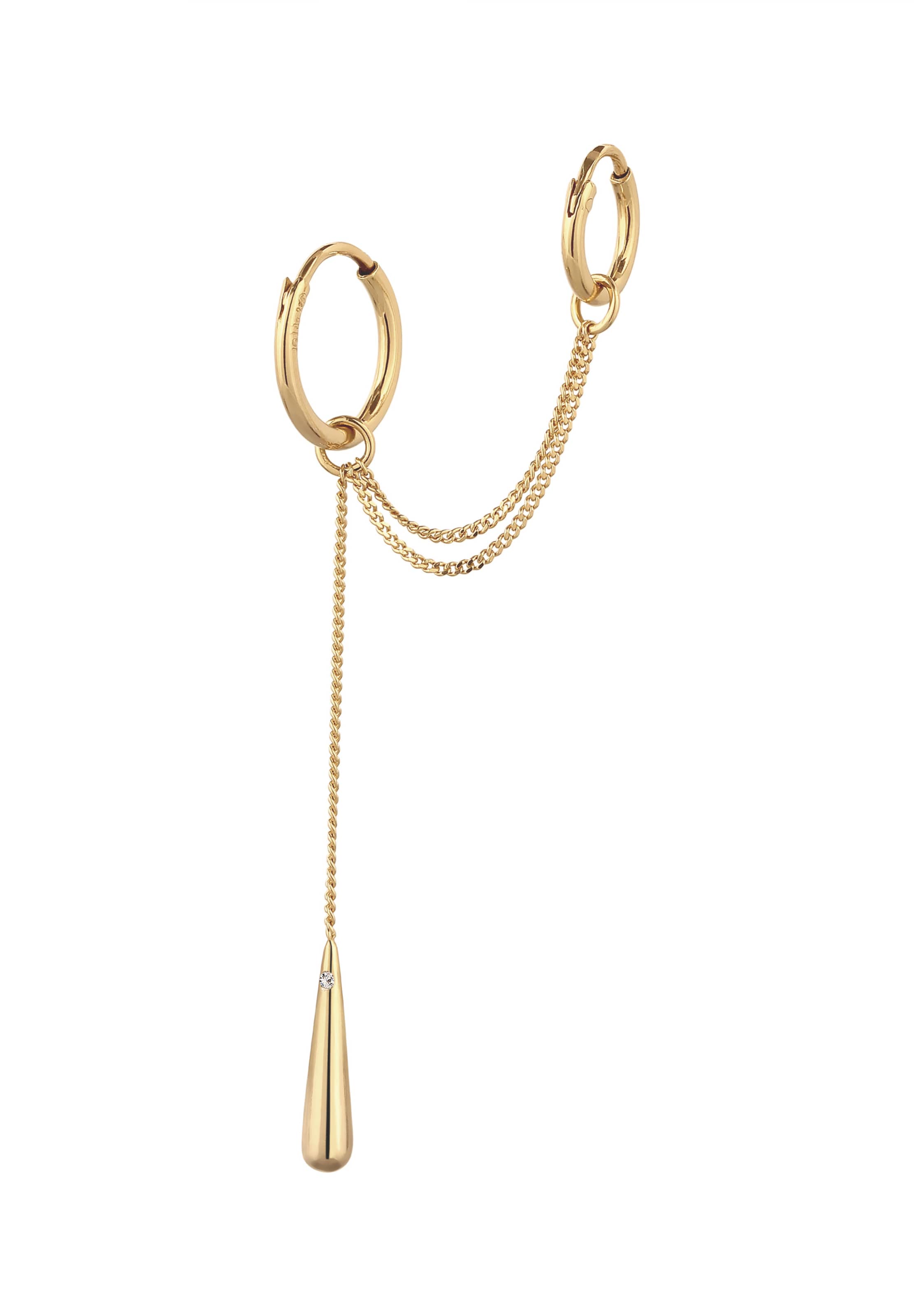 Boucles d'oreilles ELLI en or : devant