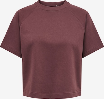 Sweat-shirt 'ONLOfelia' ONLY en marron : devant