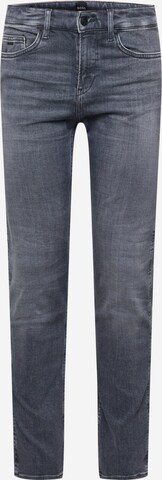 BOSS Slimfit Jeans 'Delaware' in Grijs: voorkant