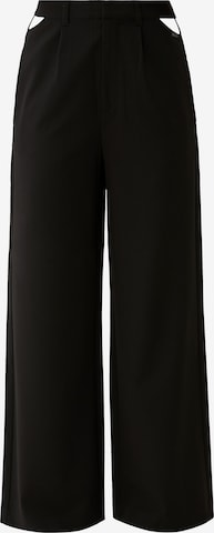 QS by s.Oliver Wide leg Trousers in Black: front