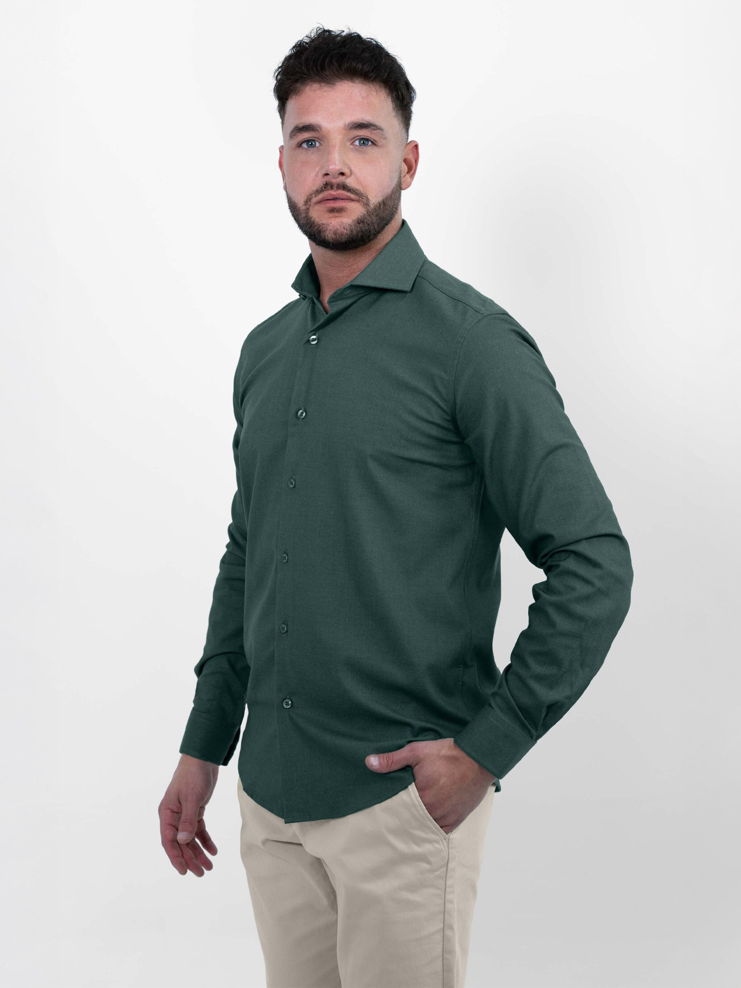 Vercate Regular Fit Businesshemd 'No. 29'‌‌‌‌‌‌‌‌ in Grün: Vorderseite