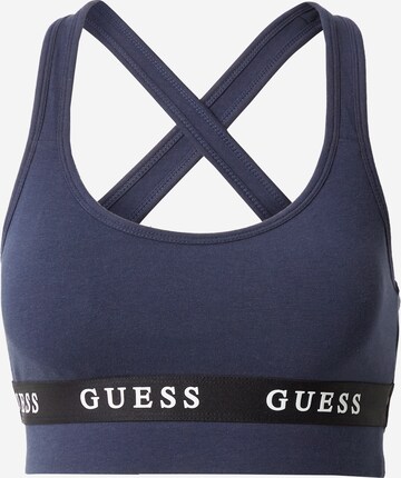 GUESS Bralette Sports Bra 'ALINE' in Blue: front