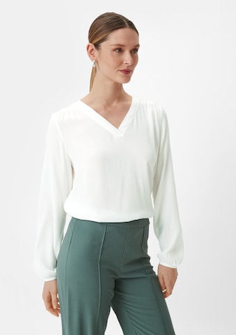 comma casual identity - Blusa en blanco: frente