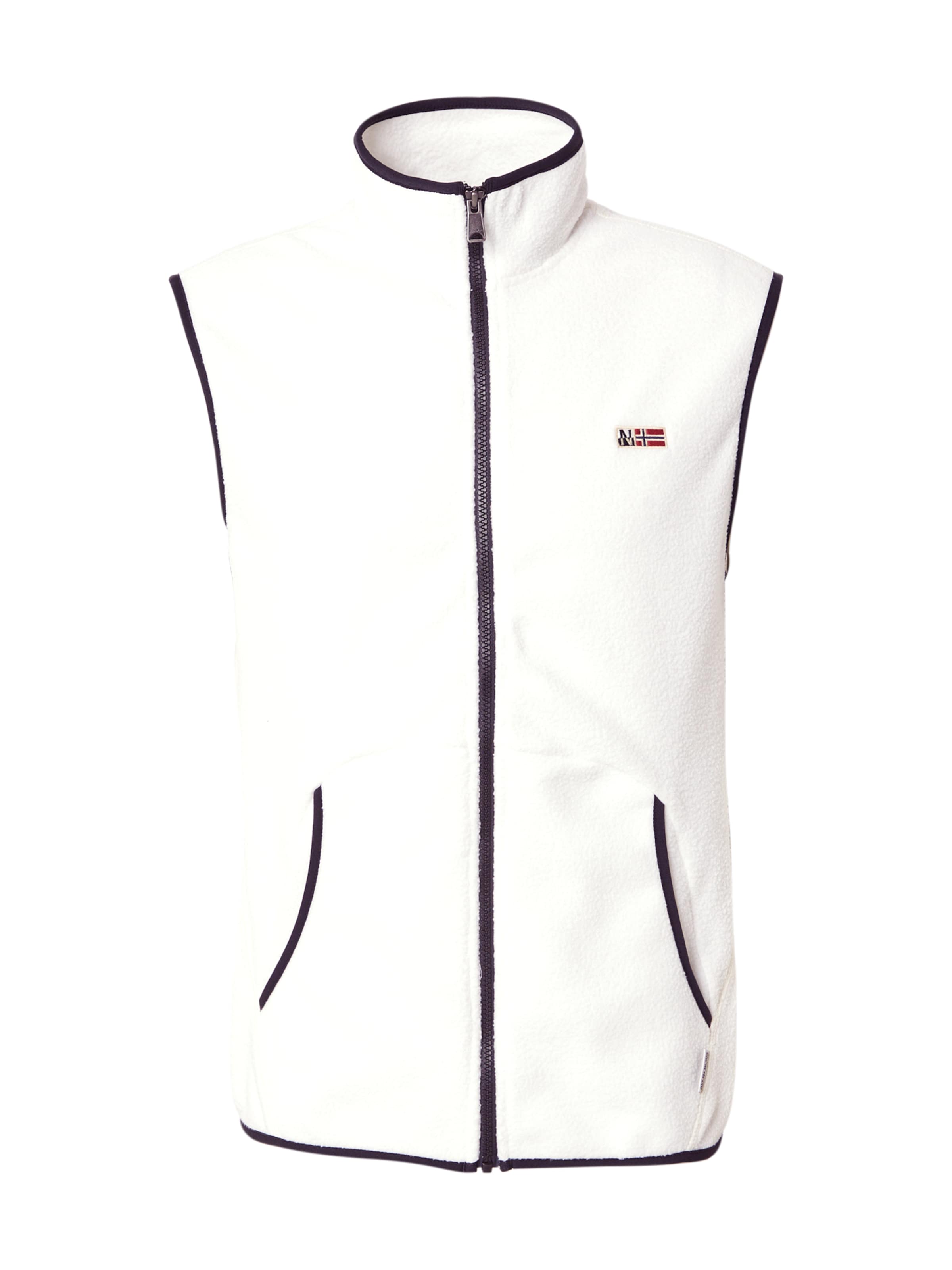 NAPAPIJRI - Chaleco 'THEOS' en blanco: frente