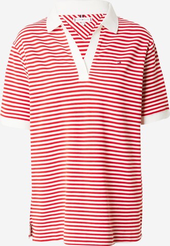 T-shirt TOMMY HILFIGER en rouge : devant