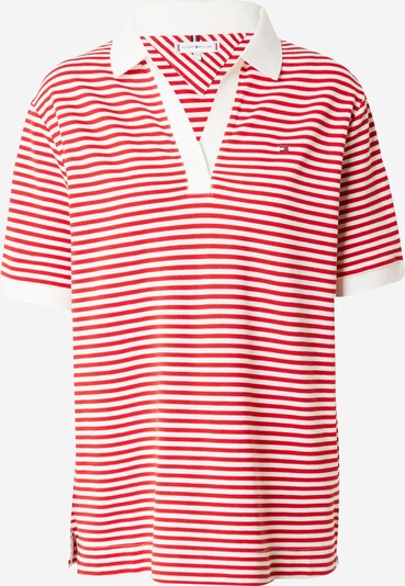 TOMMY HILFIGER Тениска в червено / бяло, Преглед на продукта