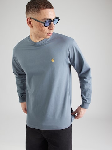 Carhartt WIP Tričko 'Chase' – modrá: přední strana